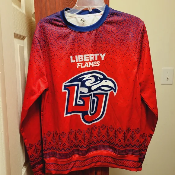 Liberty Flames Holiday Sweater - Picture 1 of 3